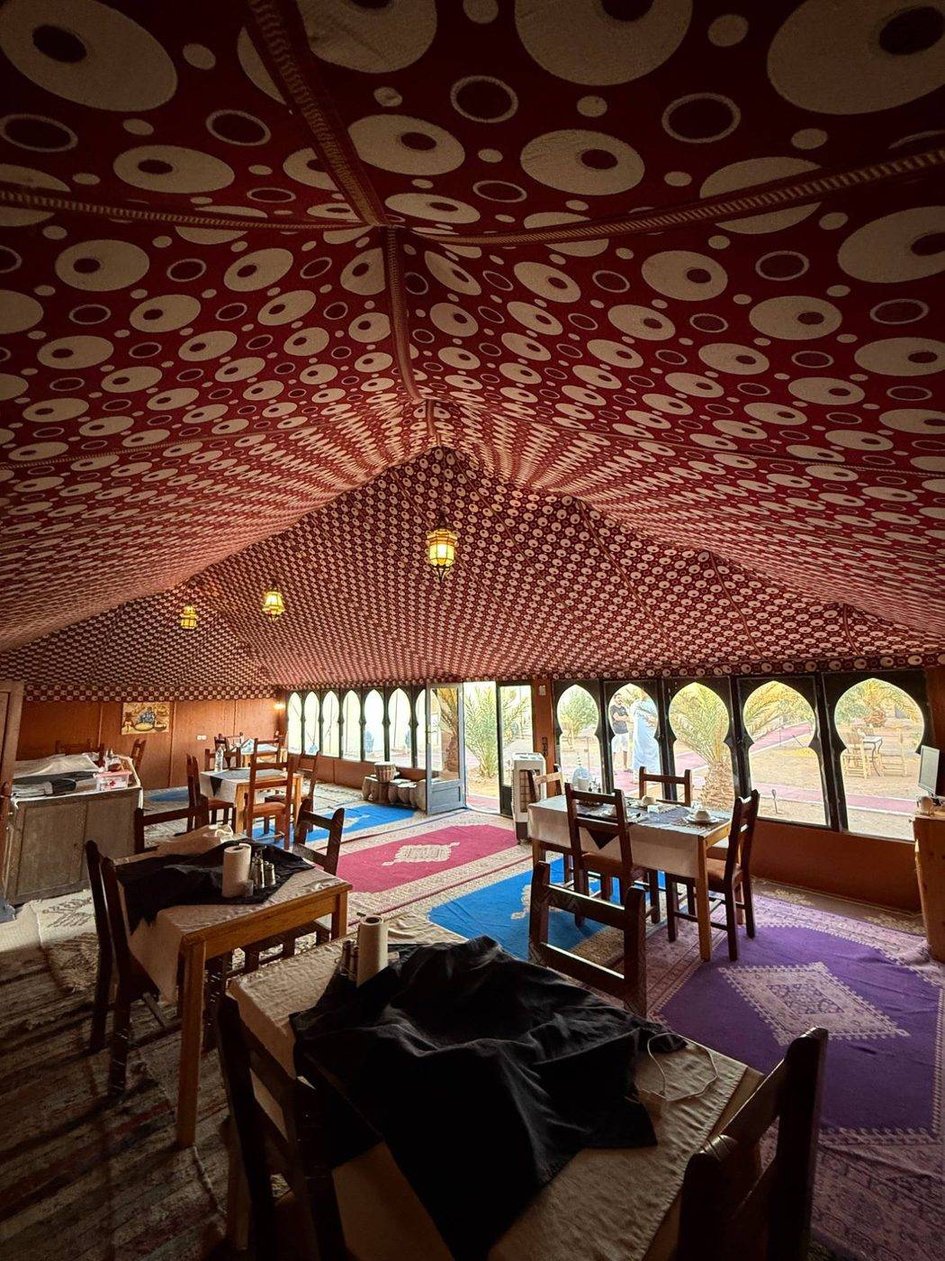 The restaurant tent