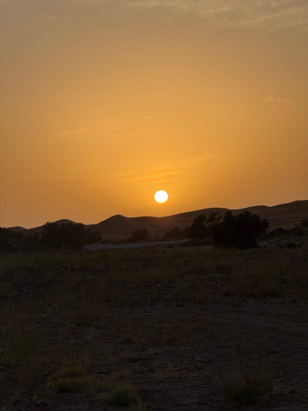 Sunset over the dunes