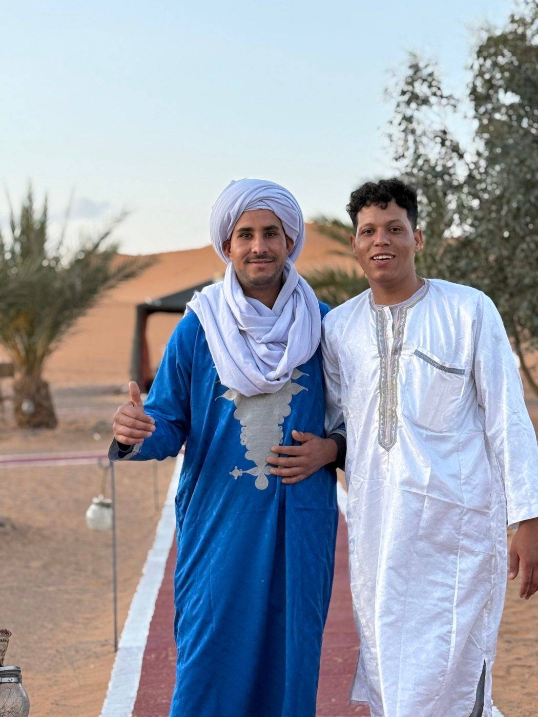 Our Berber team at the camp